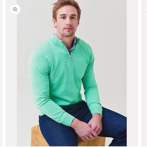 PETER MILLAR
Crown Crest Quarter-Zip Sweater Size: Medium